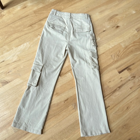 Alter’d State Size M 6 cargo khakis pants travel pockets high waist wide leg - Picture 3 of 8